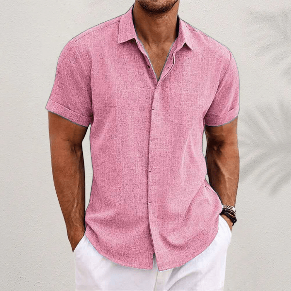 Men's Dress Shirt with Breathable Fabric Tailored Fit for Comfort 4