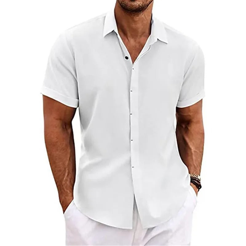 Men's Dress Shirt with Cuffed Sleeves – Slim 0