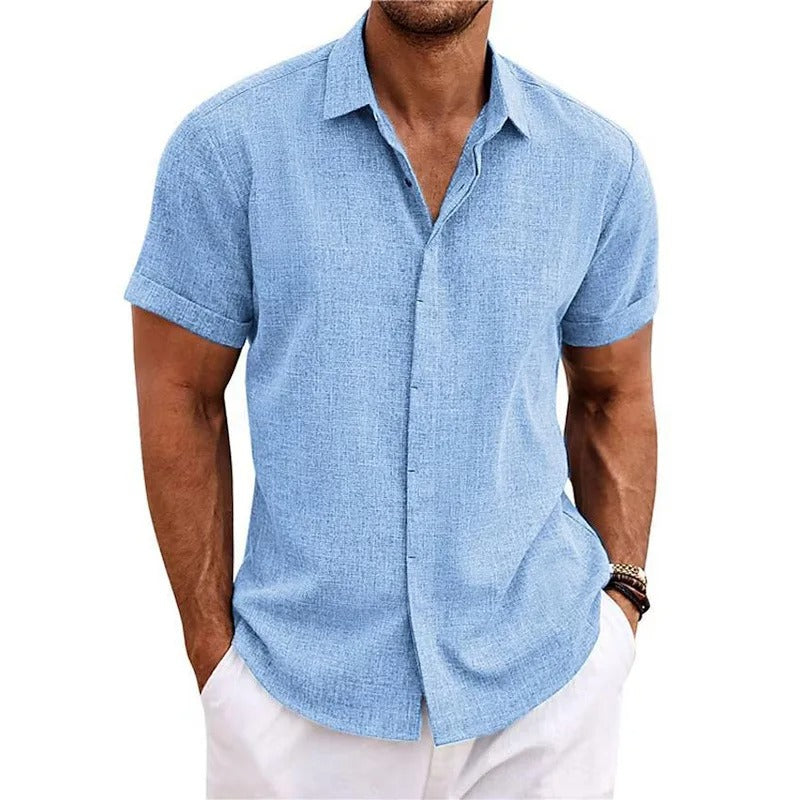 Men's Dress Shirt with Cuffed Sleeves – Slim 1