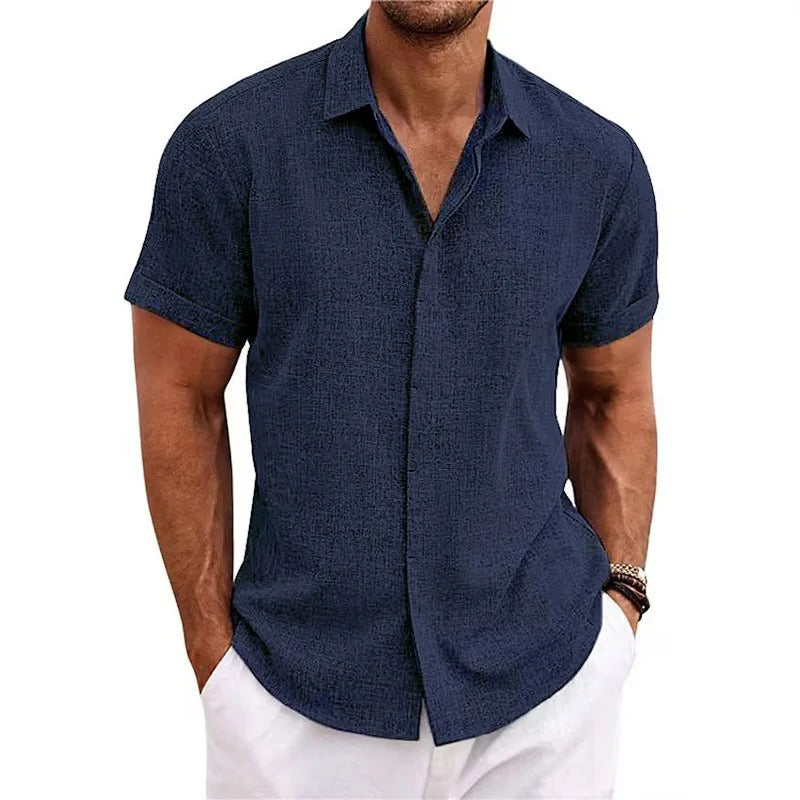 Men's Dress Shirt with Cuffed Sleeves – Slim 3