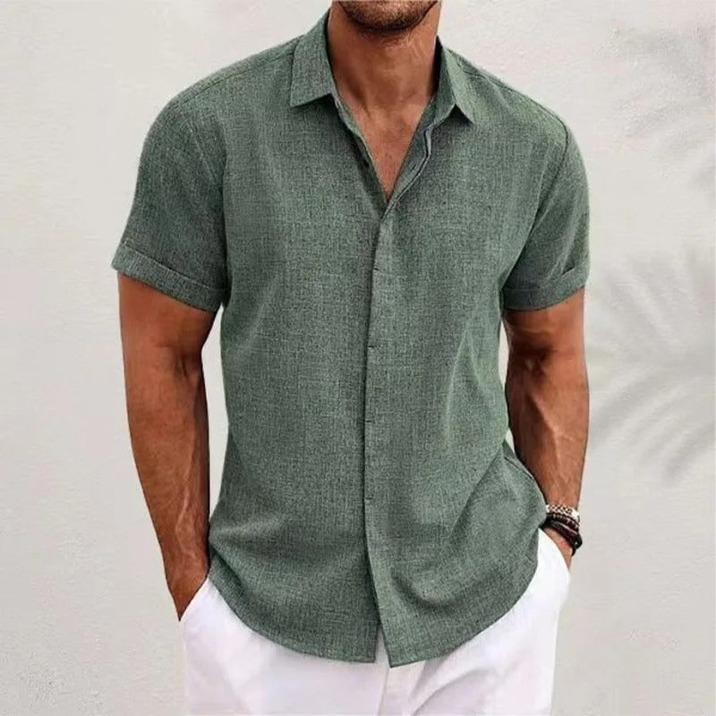 Men's Dress Shirt with Cuffed Sleeves – Slim 5
