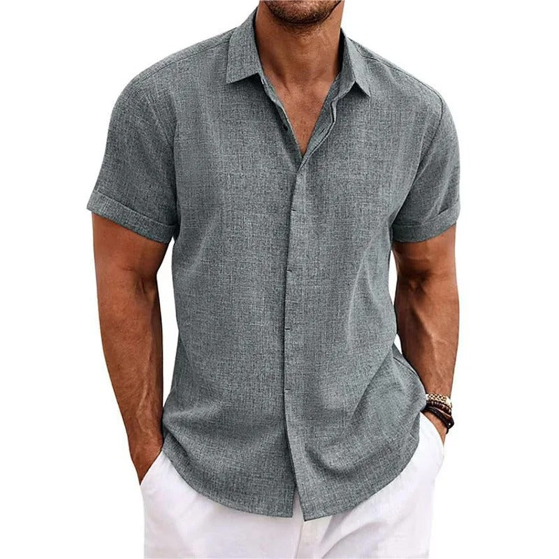 Men's Dress Shirt with Cuffed Sleeves – Slim 6