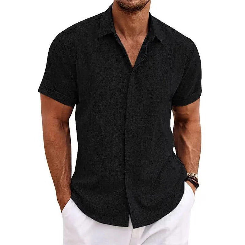 Men's Dress Shirt with Cuffed Sleeves – Slim 7