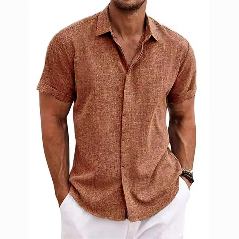 Men's Dress Shirt with Cuffed Sleeves – Slim 8