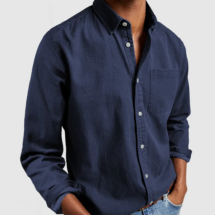 Men's Dress Shirt with Front Pocket Lightweight Fabric for 0