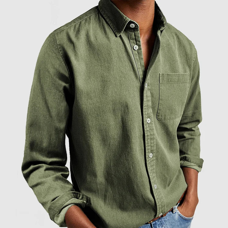 Men's Dress Shirt with Front Pocket Lightweight Fabric for 6