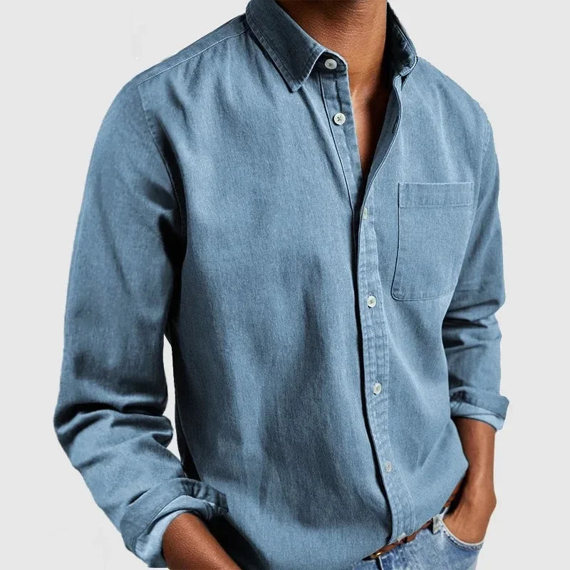 Men's Dress Shirt with Front Pocket Lightweight Fabric for 9