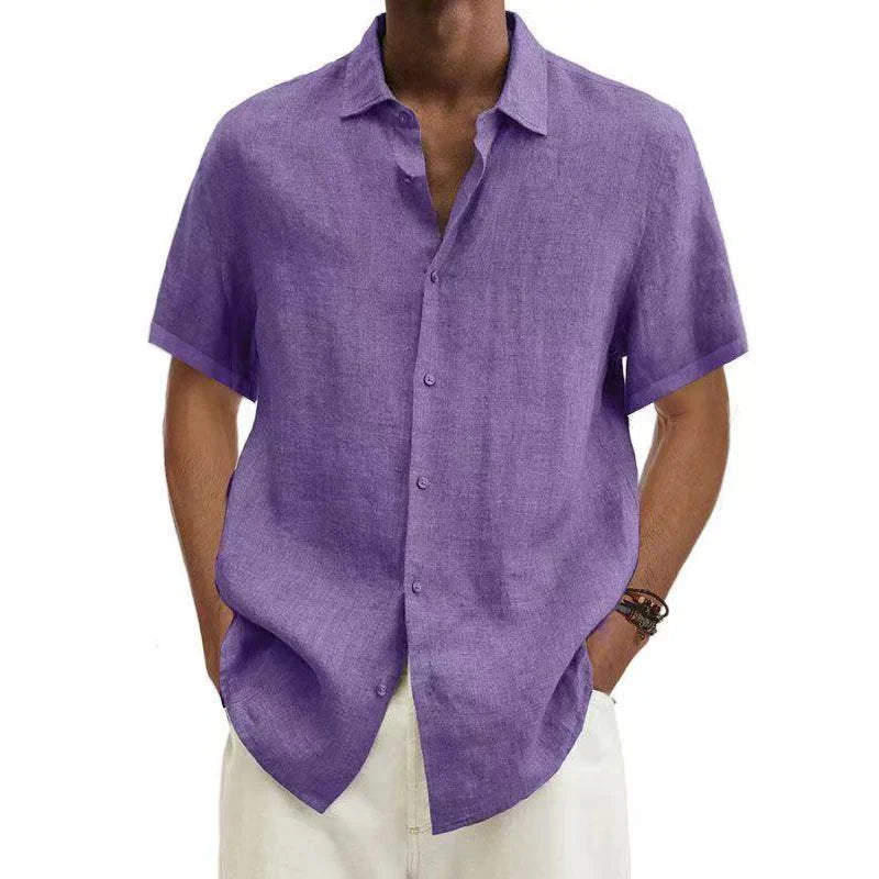 Men's Dress Shirt with Short Sleeves & 6