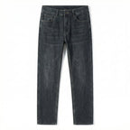 Men's Jeans with Straight Leg Fit & Clean Dark Wash – Durable 0