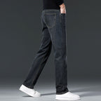 Men's Jeans with Straight Leg Fit & Clean Dark Wash – Durable 2