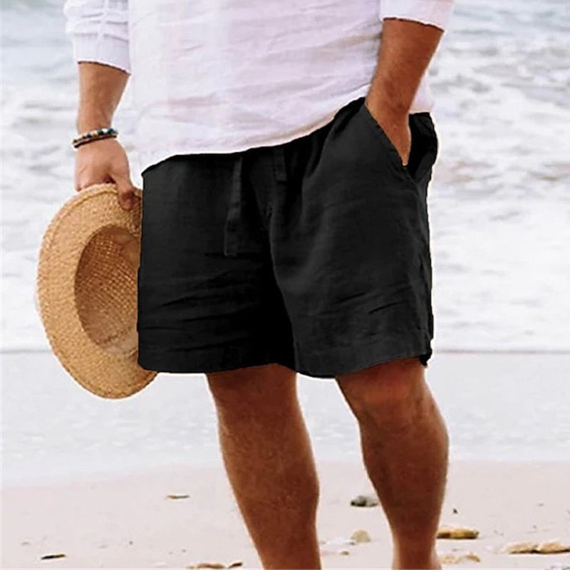 Men's Lightweight Casual Shorts with Adjustable 2