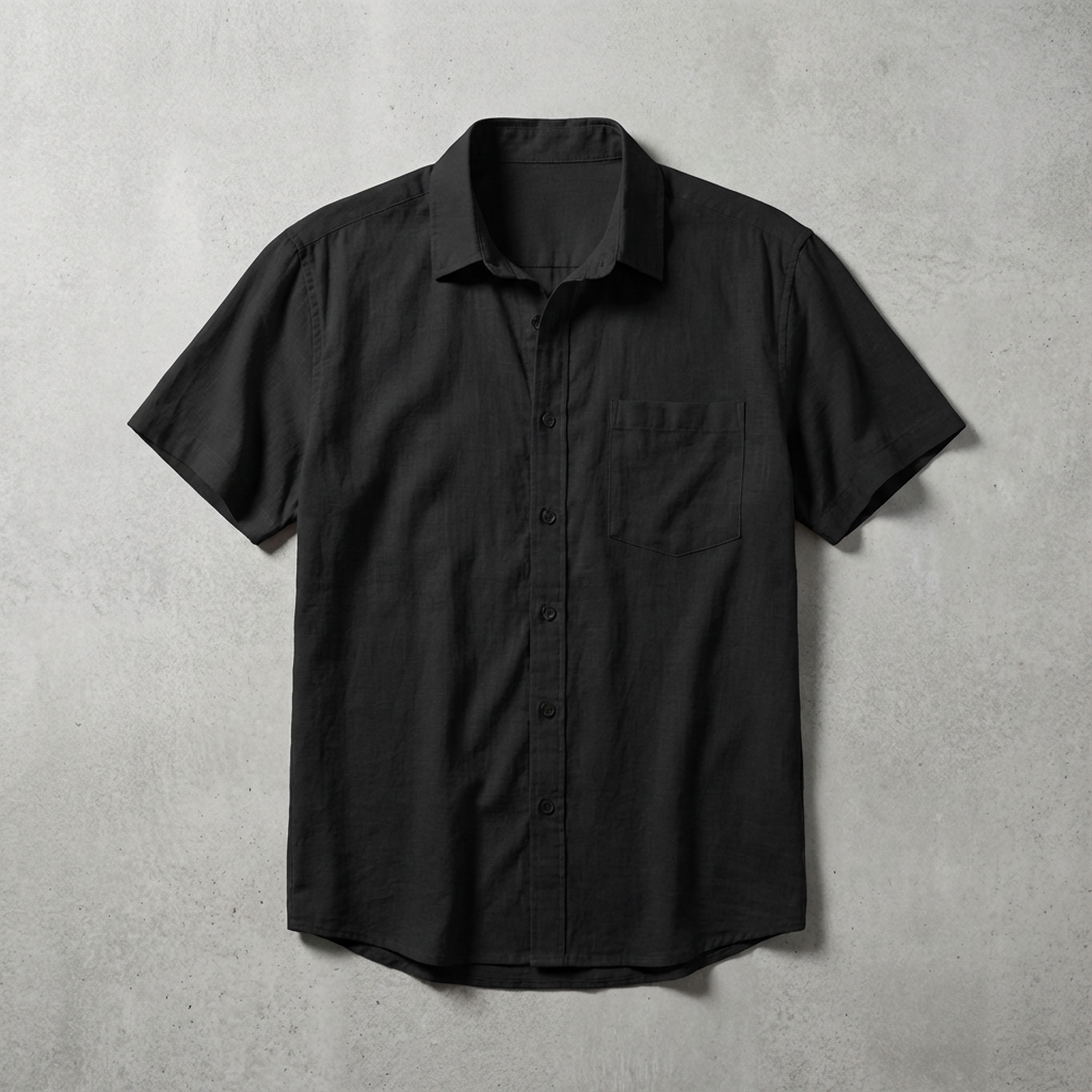 Men's Linen Shirt with Breathable Fabric – Casual Button-Down 0