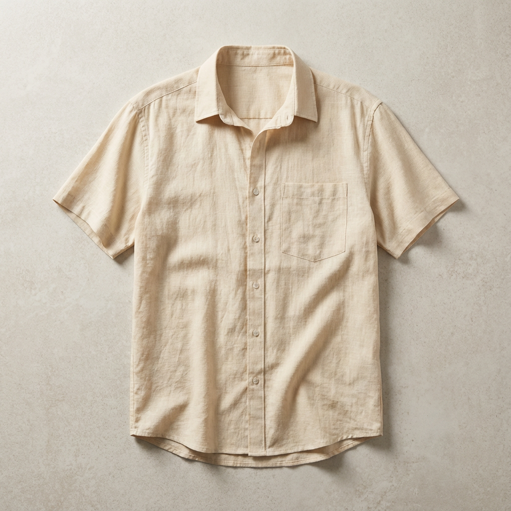 Men's Linen Shirt with Breathable Fabric – Casual Button-Down 3