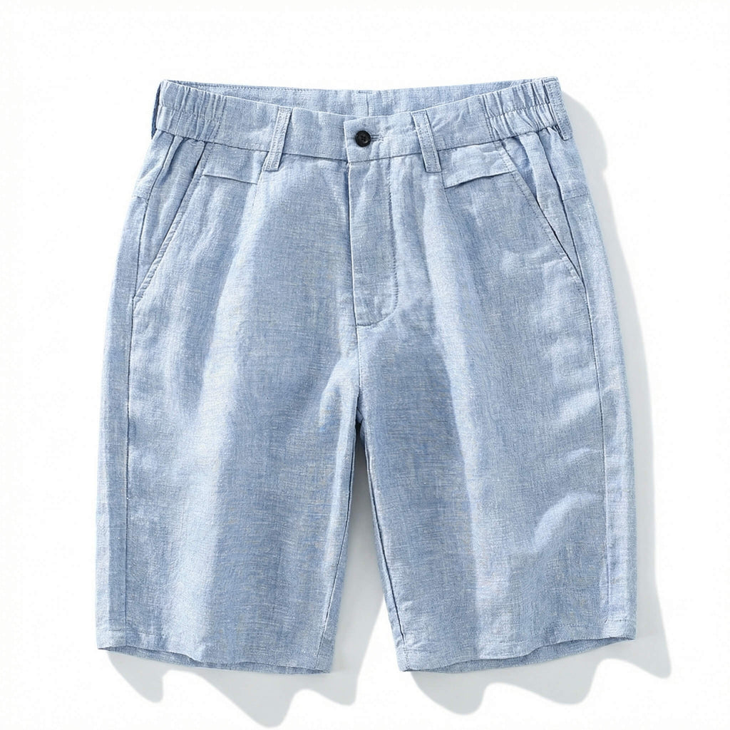 Men's Linen Shorts with Breathable Fabric – Relaxed Fit 0