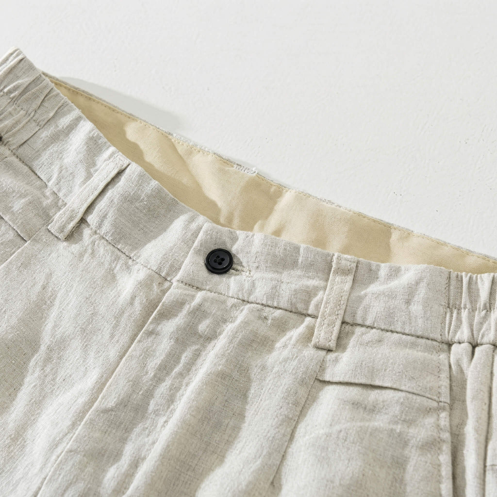 Men's Linen Shorts with Breathable Fabric – Relaxed Fit 3