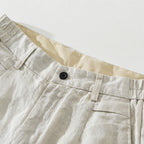 Men's Linen Shorts with Breathable Fabric – Relaxed Fit 3