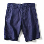 Men's Linen Shorts with Relaxed Tailored Fit 0
