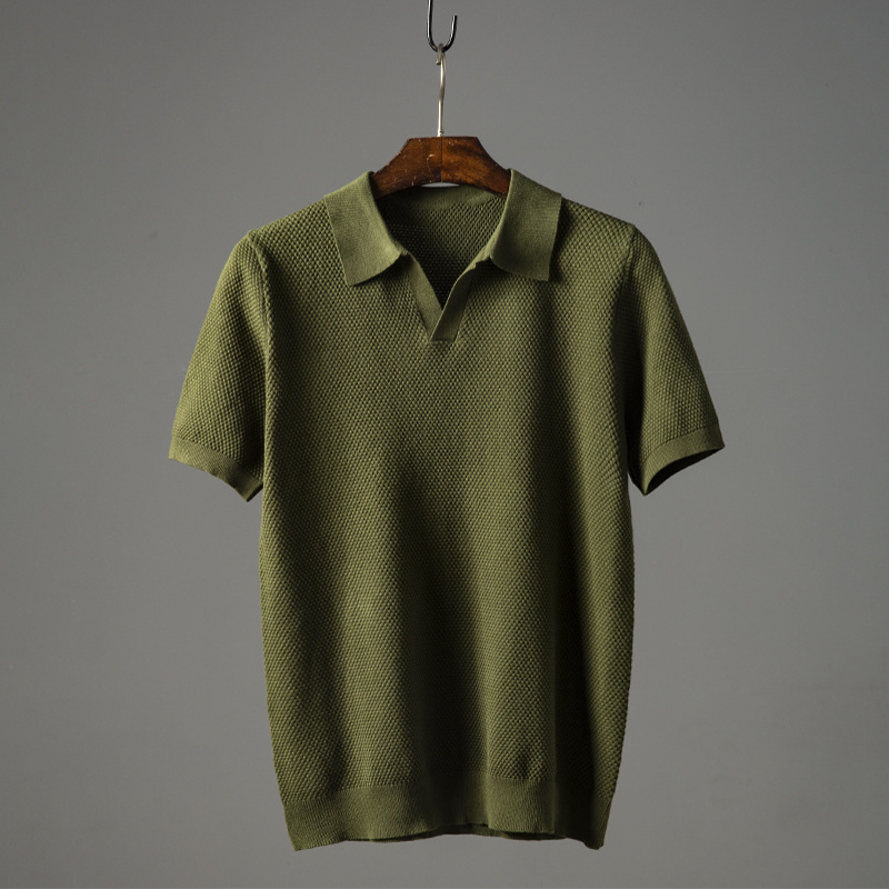 Men's Polo Shirt with Breathable Fabric & 0