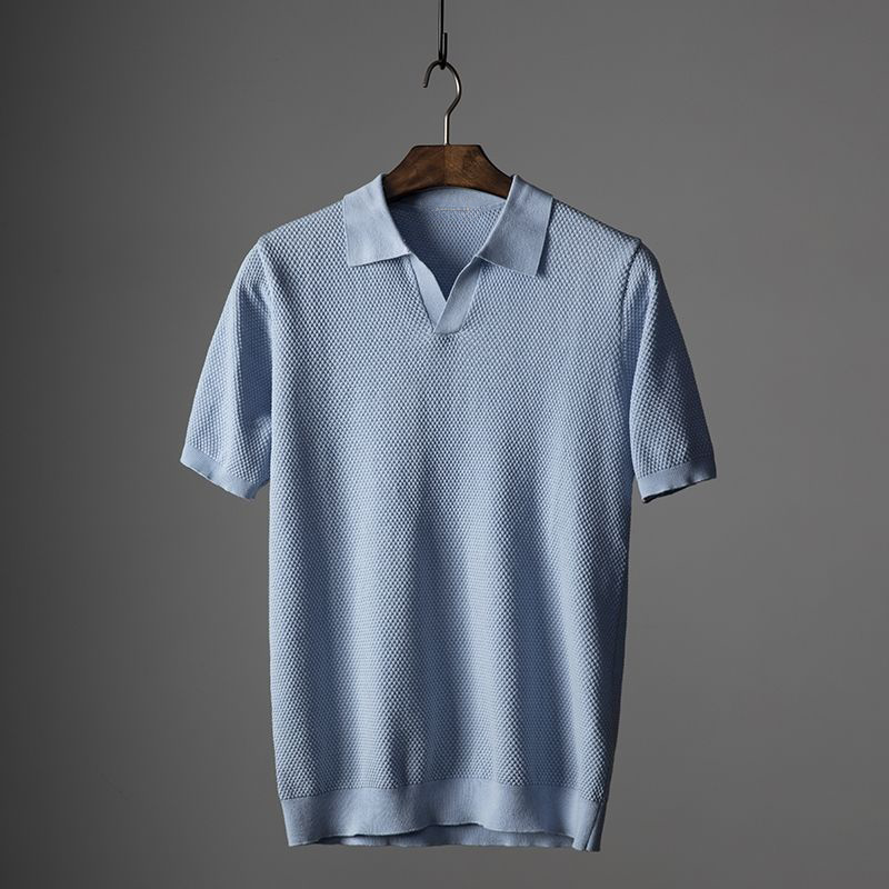 Men's Polo Shirt with Breathable Fabric & 1