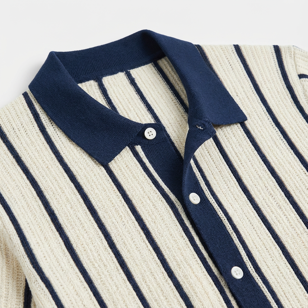 Men's Polo Shirt with Breathable Knit Fabric – Tailored Fit 2