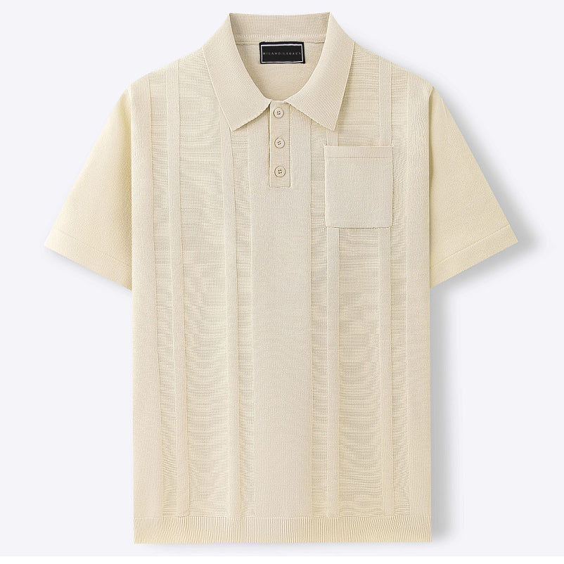 Men's Polo Shirt with Chest Pocket Breathable Fabric for All-Day 3