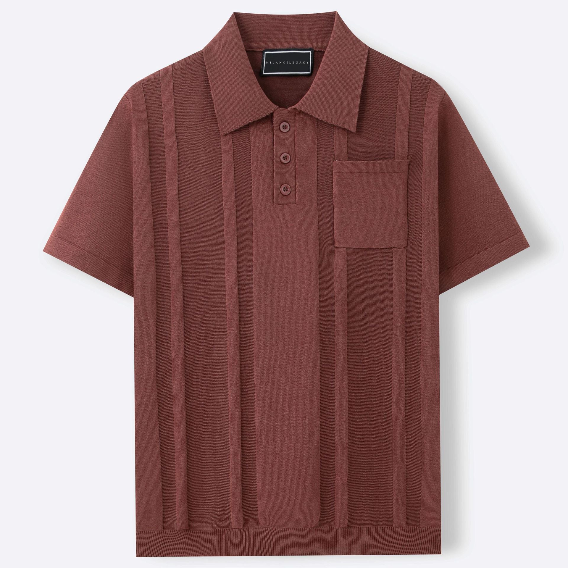 Men's Polo Shirt with Chest Pocket Breathable Fabric for All-Day 5