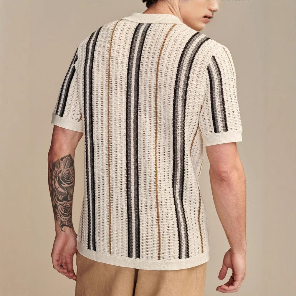 Men's Polo Shirt with Lightweight Knit Fabric – Breathable Golf 3