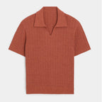 Men's Polo Shirt with Soft-Touch Fabric – Sleek V-Neck Design 0