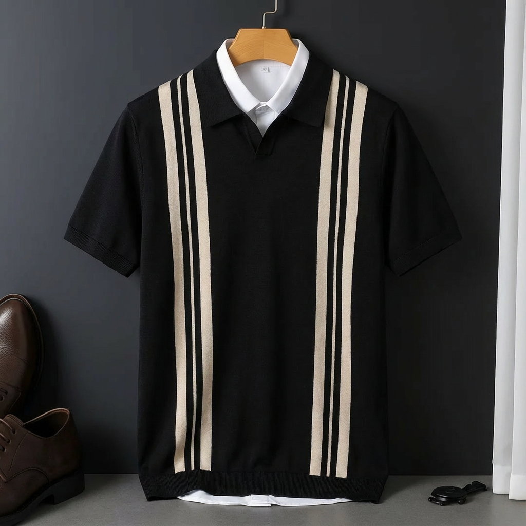 Men's Polo Shirt with Tailored Fit – Luxurious Cotton Blend 0