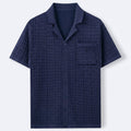 Men's Polo Shirt with Textured Jacquard Pattern – Breathable Knit 0