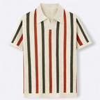 Men's Polo Shirt with Vintage Weave Fabric – Relaxed Fit 0