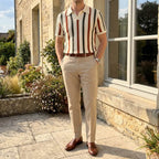Men's Polo Shirt with Vintage Weave Fabric – Relaxed Fit 3