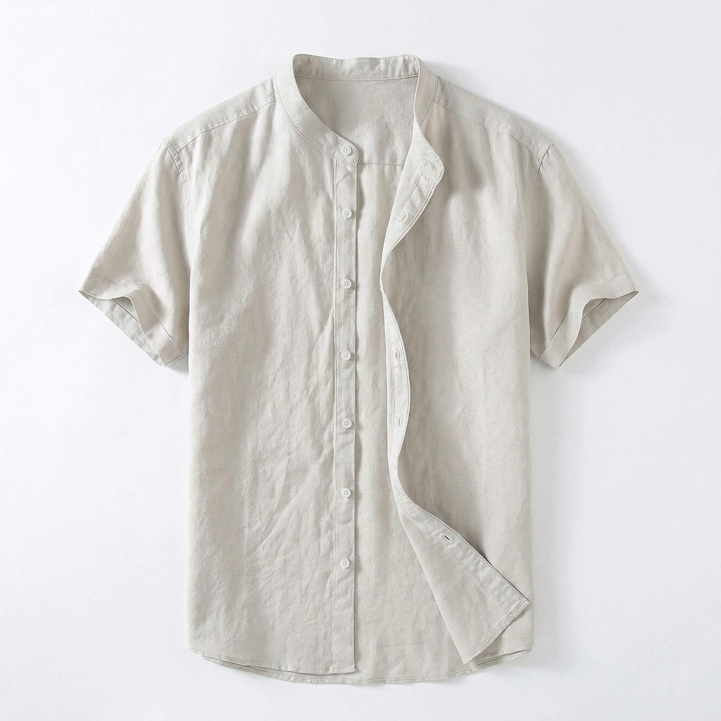 Men's Shirt with Breathable Linen Fabric – Relaxed Fit 0