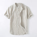 Men's Shirt with Breathable Linen Fabric – Relaxed Fit 0