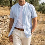 Men's Shirt with Breathable Linen Fabric – Relaxed Fit 3