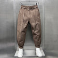 Men's Trousers with Elastic Waistband & Rolled Cuffs Breathable 0