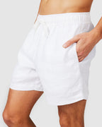 Mens Linen Shorts with Relaxed Fit & Pockets – Stylish Comfort 4
