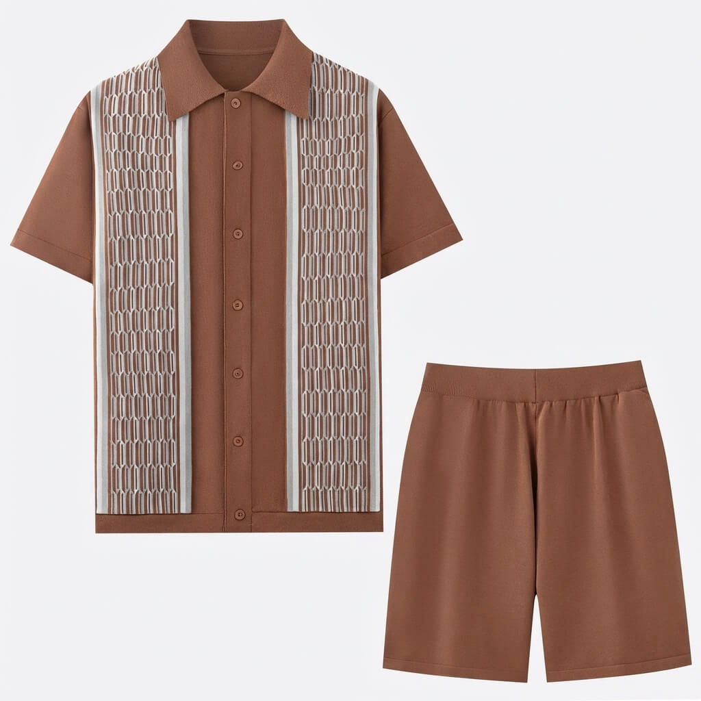 Mens Outfit Set With Soft Knit Fabric 0