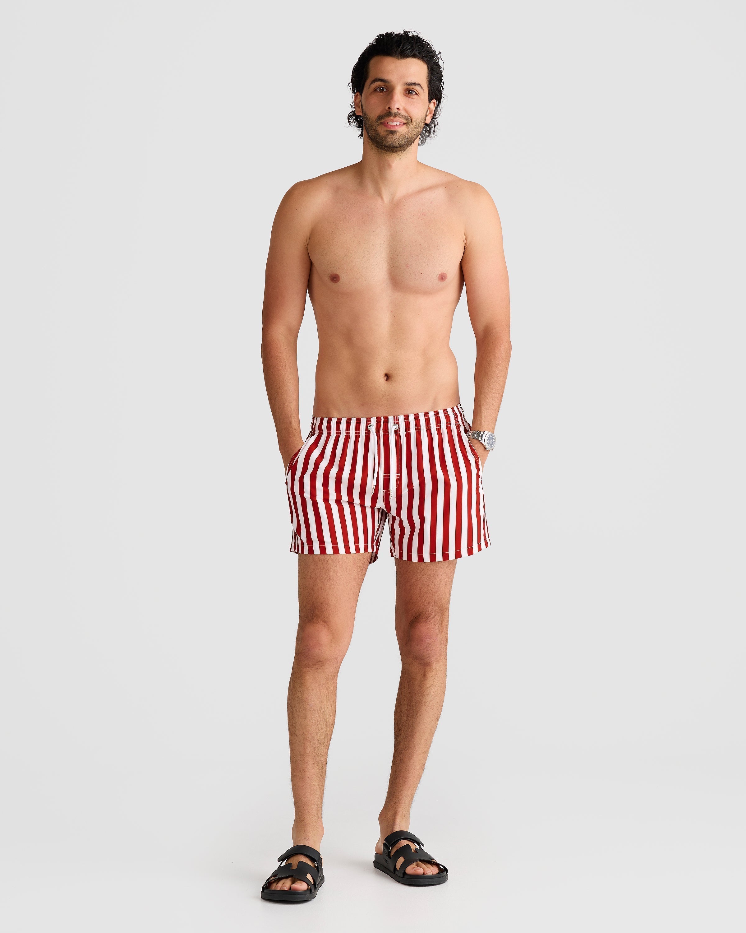 Mens Swim Shorts with Quick-Drying Stretch Fabric – Comfortable 1