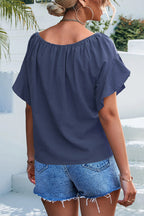 Mia | Stylish Elegant Ruffle Sleeve Top 3