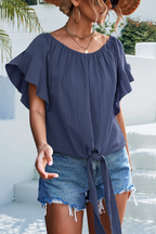 Mia | Stylish Elegant Ruffle Sleeve Top 4