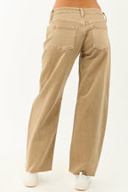 Mid Rise Barrel Jeans – Raw Hem Design with Roomy Fit 3
