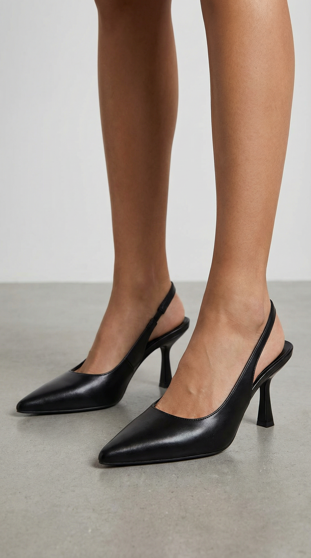Nicole Collection | Women's Black Heels with Adjustable Strap | Elegant Pointed Toe Design for All-Day Comfort 5