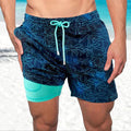 Quick-Dry Swim Shorts with Compression Liner 0