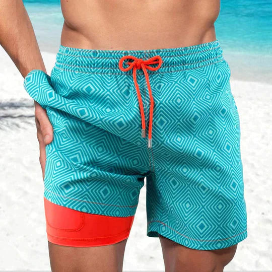 Quick-Dry Swim Shorts with Compression Liner 8