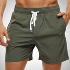 Quick-Drying Mens Swim Shorts with Adjustable Waistband Stylish 0