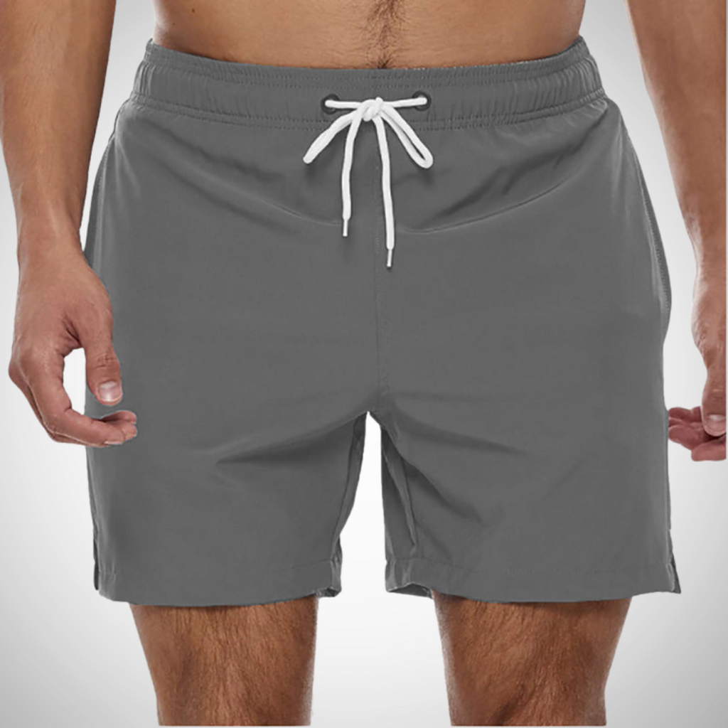 Quick-Drying Mens Swim Shorts with Adjustable Waistband Stylish 2