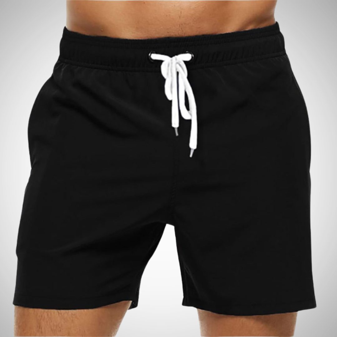 Quick-Drying Mens Swim Shorts with Adjustable Waistband Stylish 4