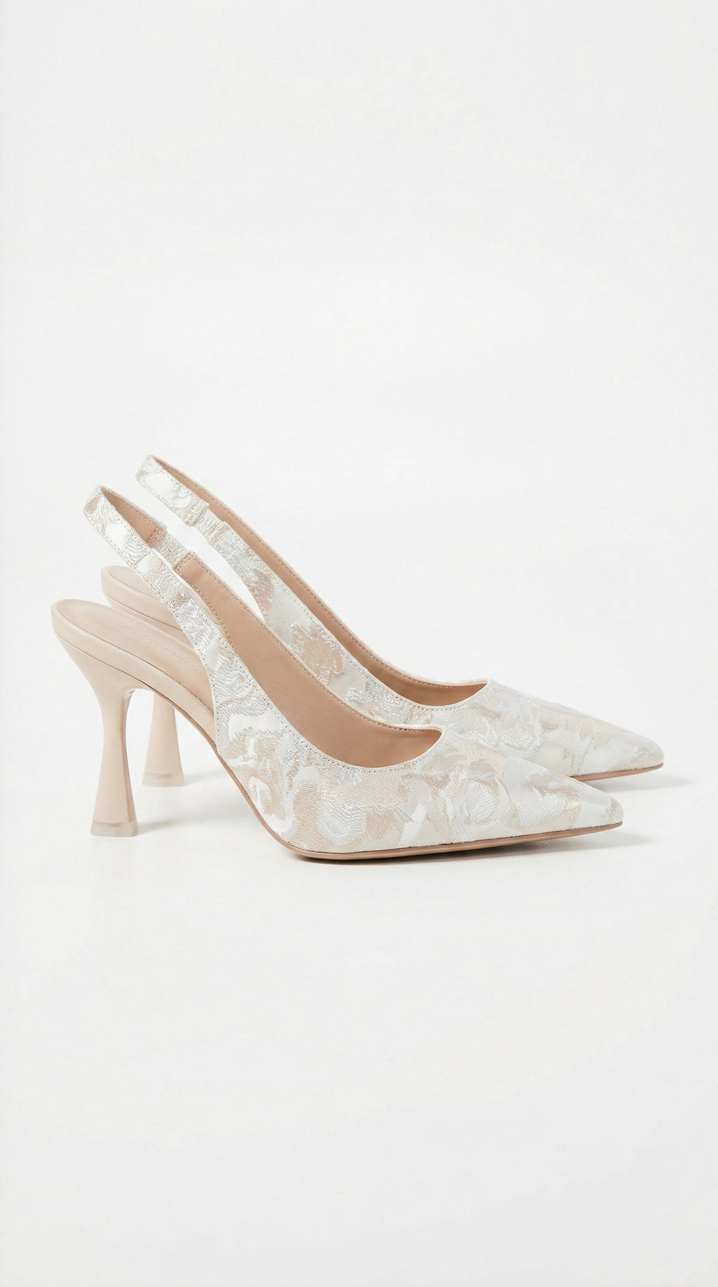 Rachel Collection | Lace Heeled Sandals with Floral Design | Elegant Wedding Shoes for Bride 0