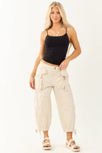 Stylish Joggers for Women with Cargo Pockets & Adjustable Hem 1
